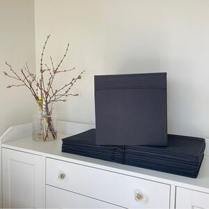 10 IKEA DRONA Box, black, 13x15x13 "